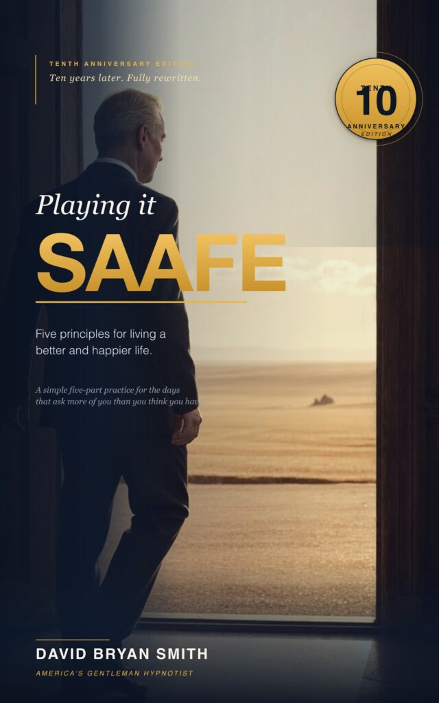 Playing it SAAFE 10th Anniversary Edition book cover - navy doorway with editorial title