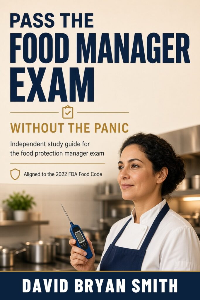 Cover of Pass the Food Manager Exam Without the Panic by David Bryan Smith